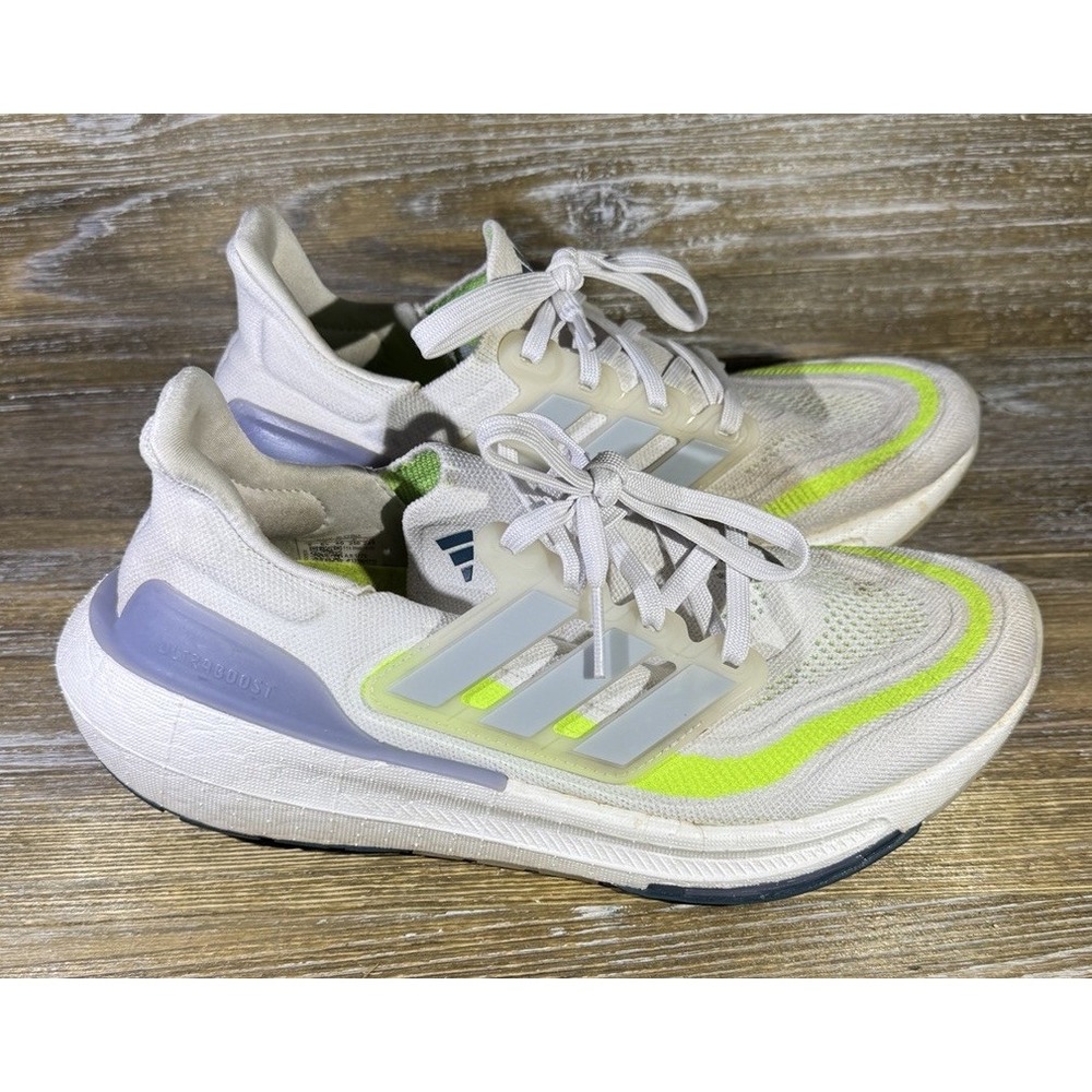 Adidas Ultraboost Light W Cloud White Wonder Blue Lemon IE1775 Women's Size 8